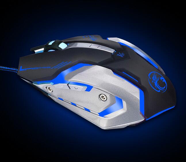 6D LED light gaming mouse